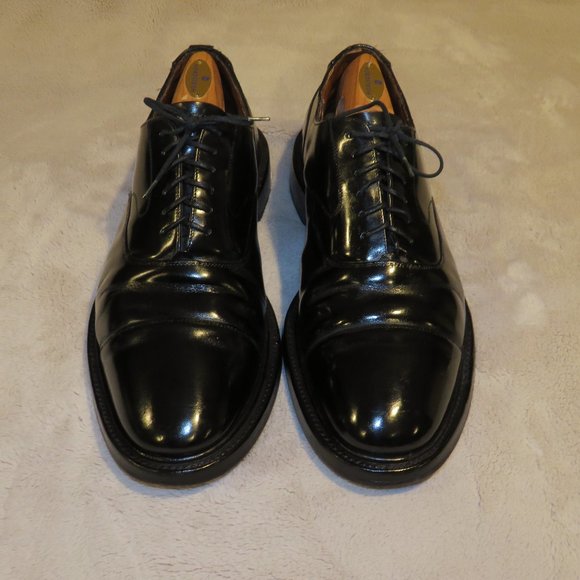 Church\'s Custom Grade Lancaster Polished Black Leather Cap Toe Oxford Size 11.5F
